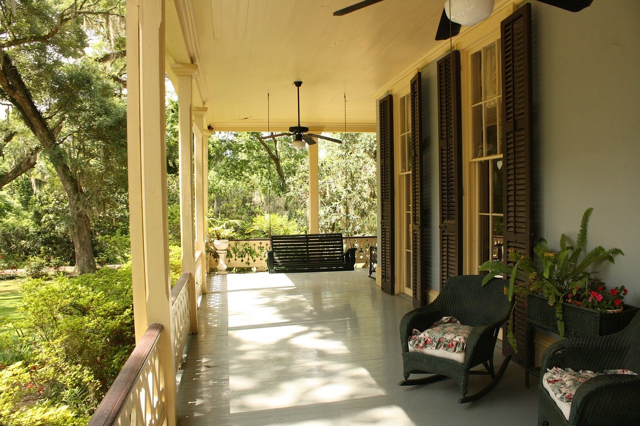 front porch landscape